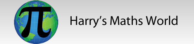 Harry's Maths World Banner.